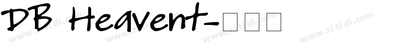 DB Heavent字体转换